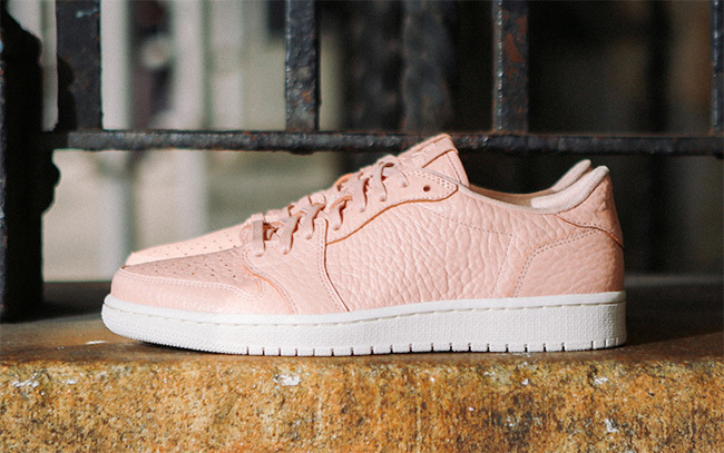 Classic Women Air Jordan 1 Pink White Shoes